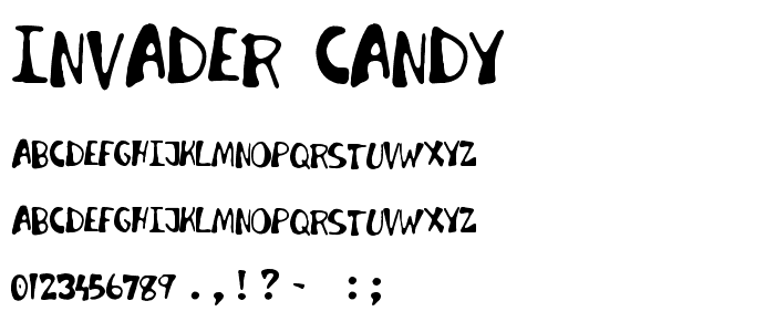 Invader Candy font
